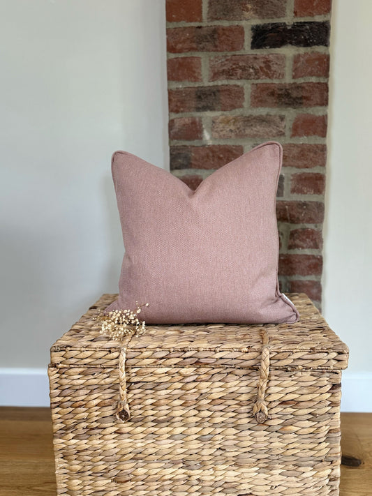 Everly Feather Cushion | Blush Pink