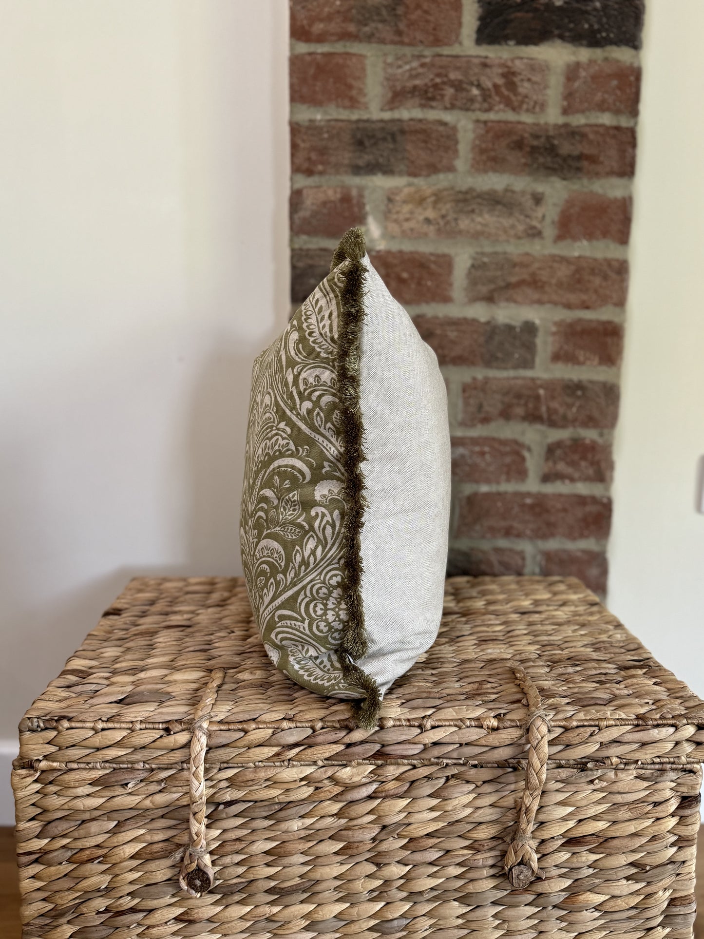 Isla Sage Feather Cushion | Sustainable | Elluce Interiors