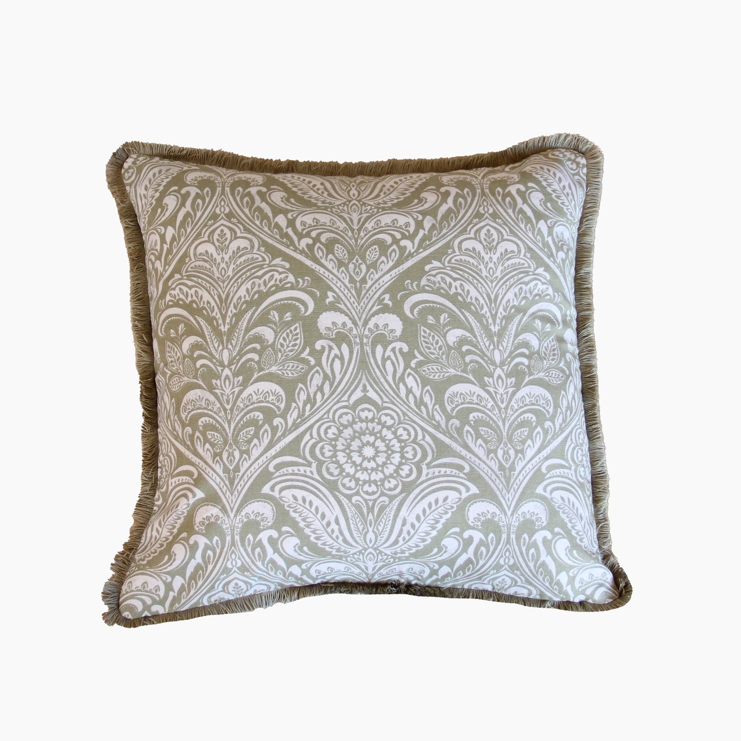 Isla Feather Cushion | Olive Green